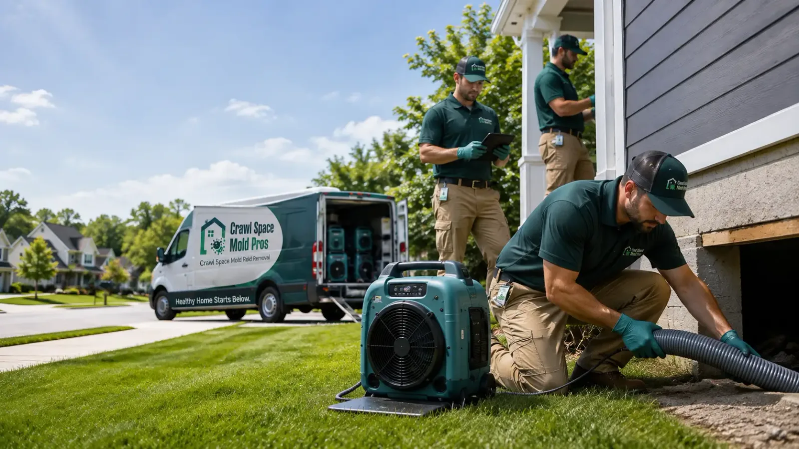 Crawl Space Mold Removal in Brooklyn, IA